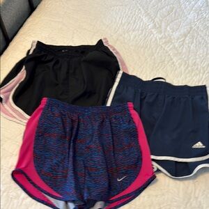 Nike and Adidas Athletic Shorts Set
